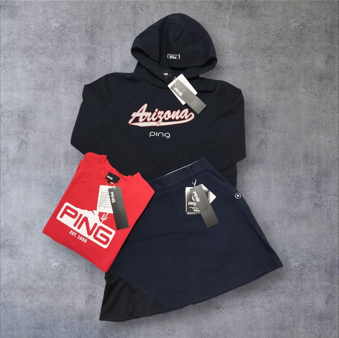 【新品69%off】ピンゴルフ パーカー スカート Tシャツ 3点セットアップS