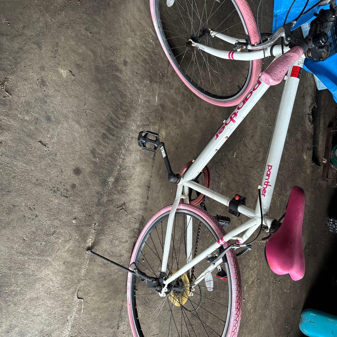 パンダ シティサイクル ホワイト/ピンク引き取り限定