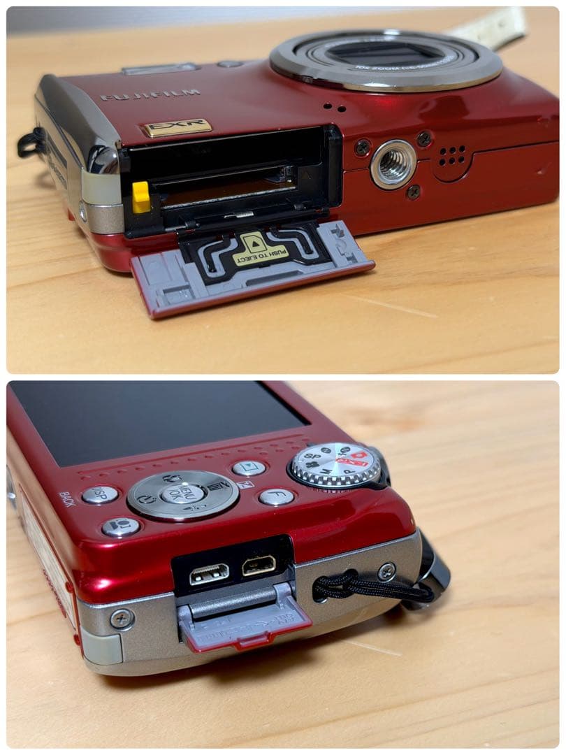 【美品】FUJIFILM デジタルカメラ FinePix F80EXR レッド