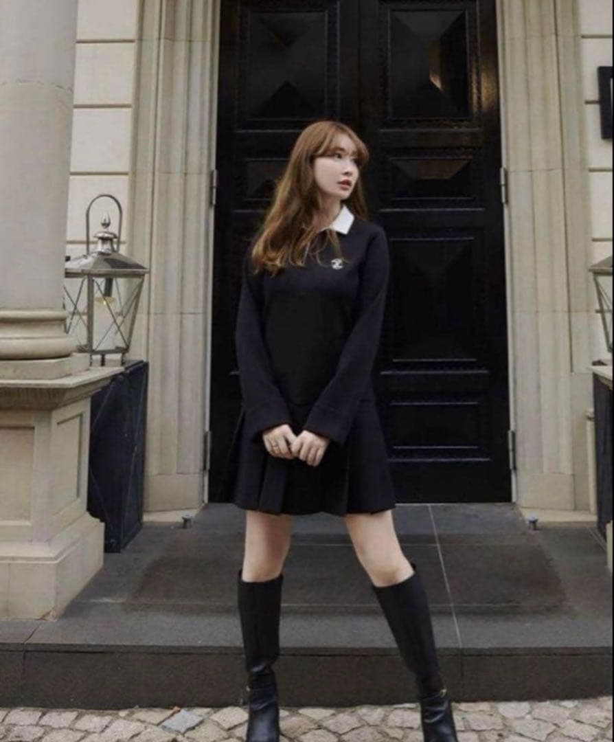 Herlipto Polo Pleated Mini Dress Sサイズ