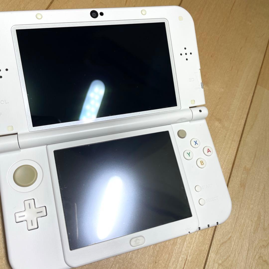 【画面ヤケあり】Newニンテンドー3DSLL パールホワイト