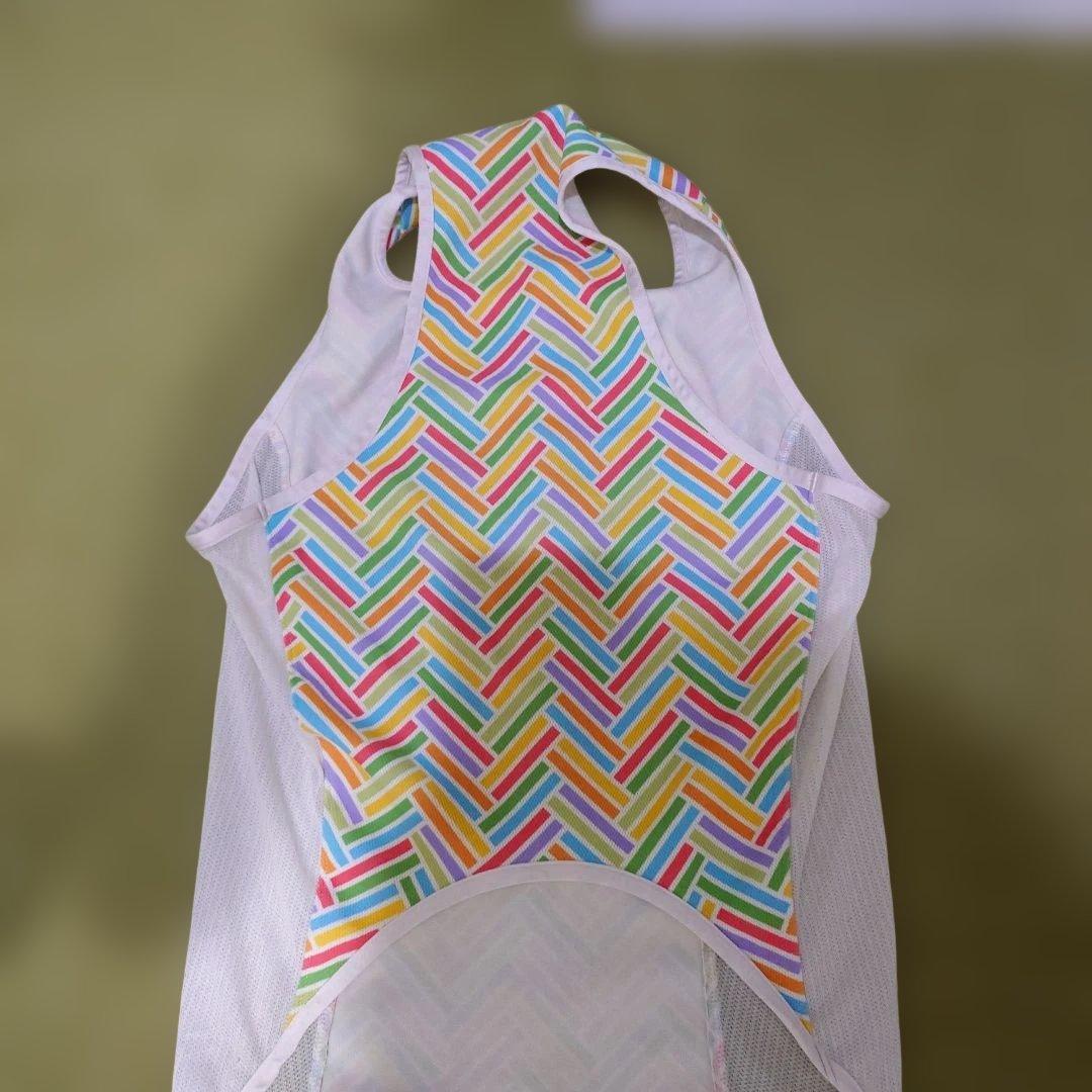 ALPHAICON 幾何学模様 メッシュ犬服 1XL サマークーリングタンク