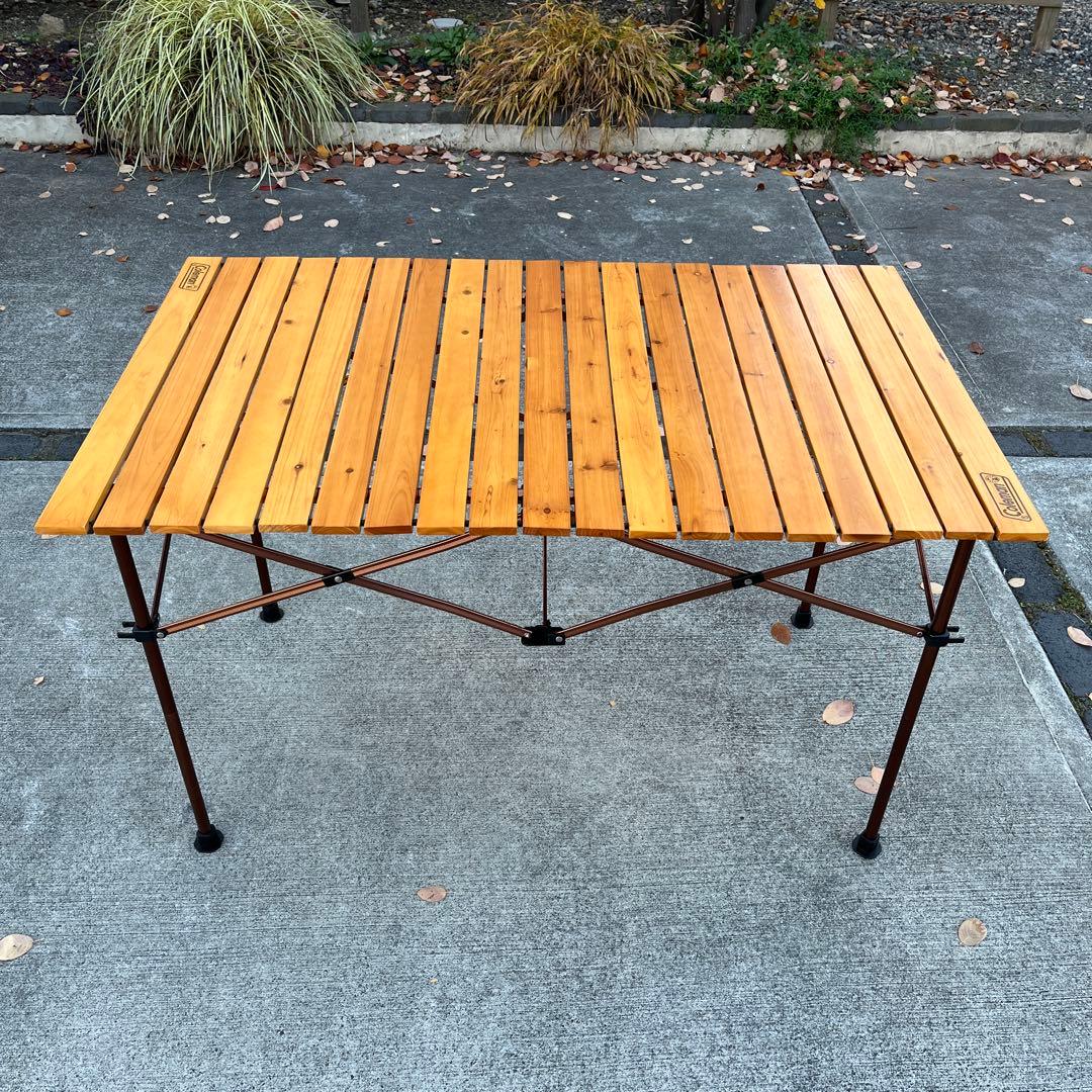 コールマン　ナチュラルウッドロールテーブルクラシック110