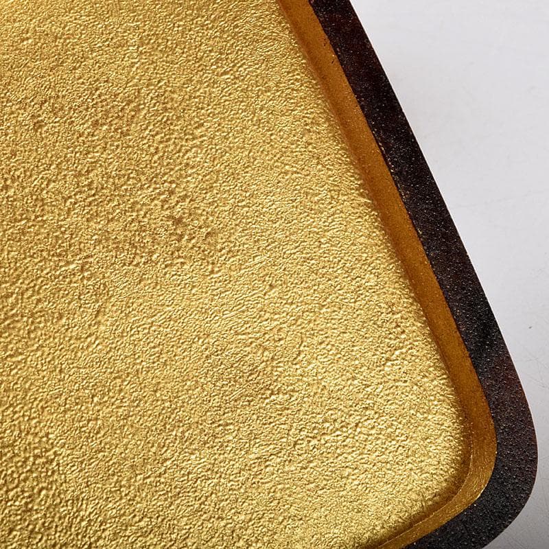 shellkid　井筒鳳斎　内金箔黒柿長四方香合鷺に芦　共箱　V　9126