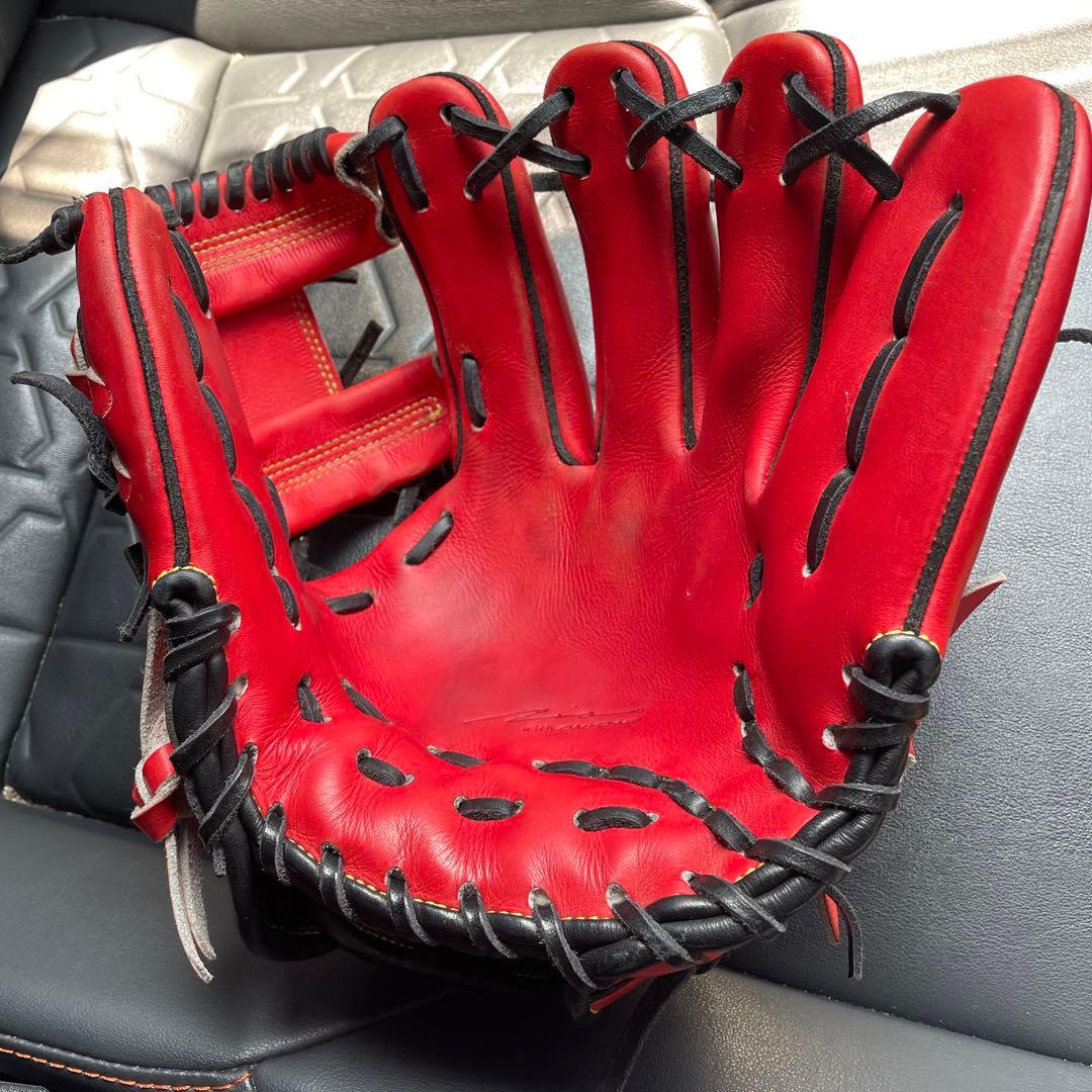 IPセレクト軟式野球グローブ 赤