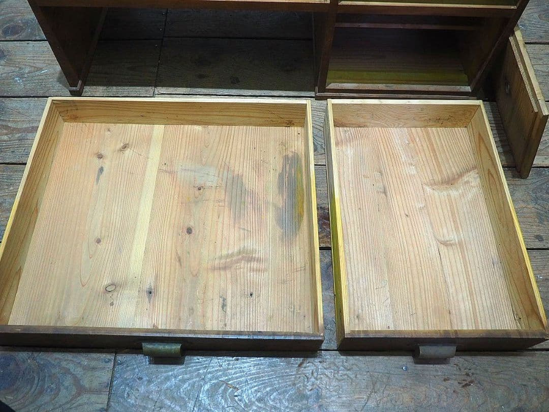 1289 ヴィンテージ　ロータイプの片袖机　文机　ローテーブル　収納棚　レトロ