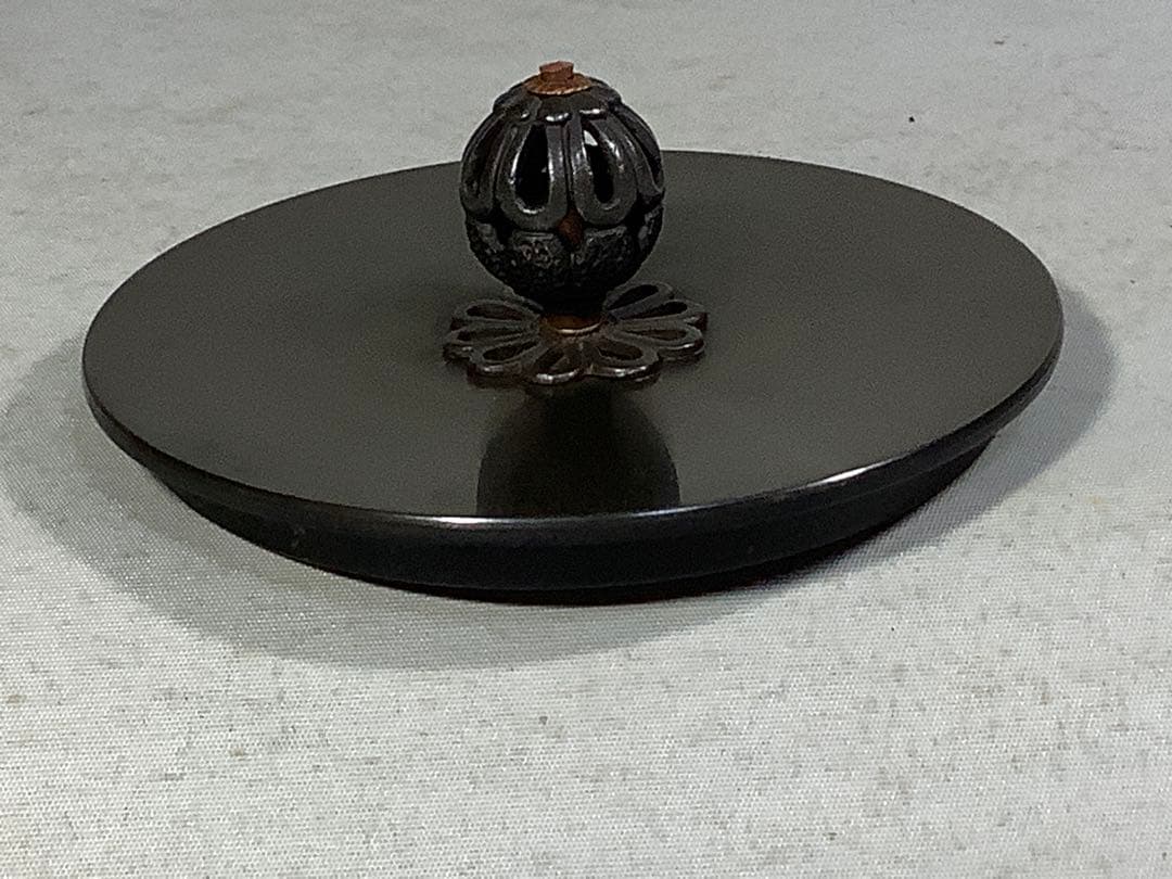 真形羽落　無地釜　釜師　佐藤清光　茶道具　送料無料