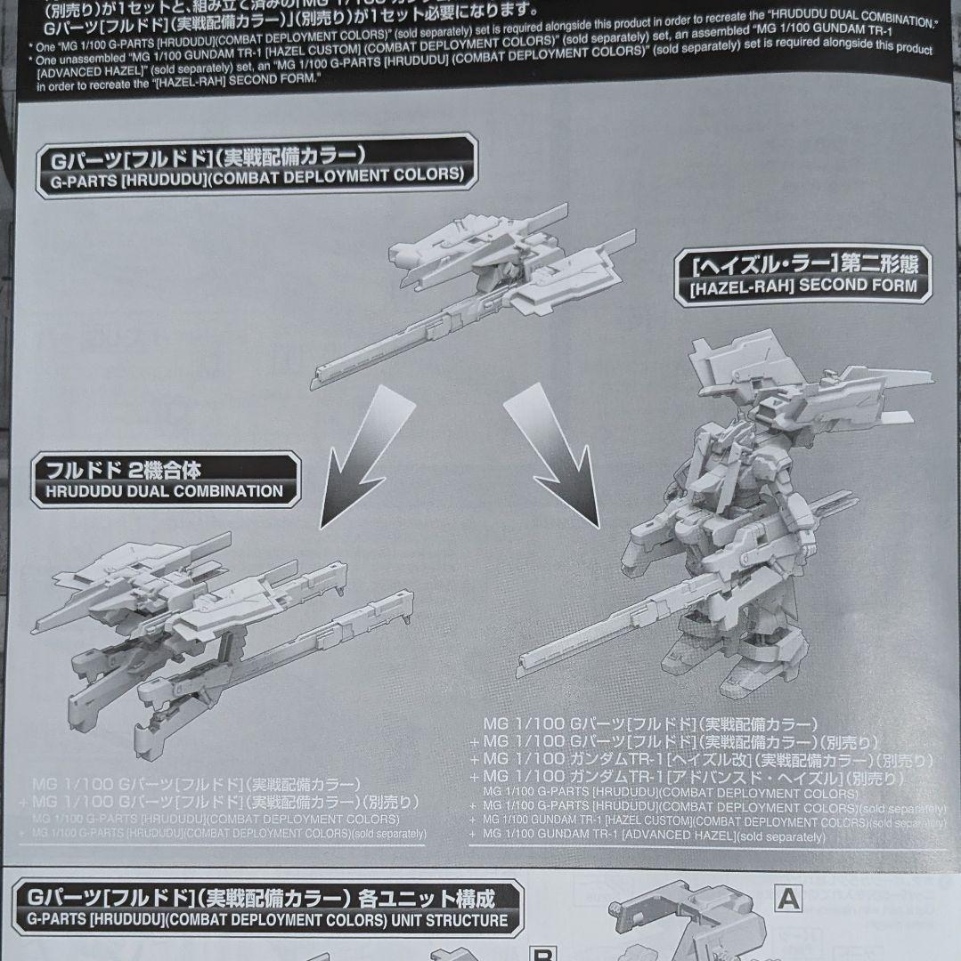 MG ガンダム アドバンスド・ヘイズル＋gパーツ フルドド実戦配備カラー2個