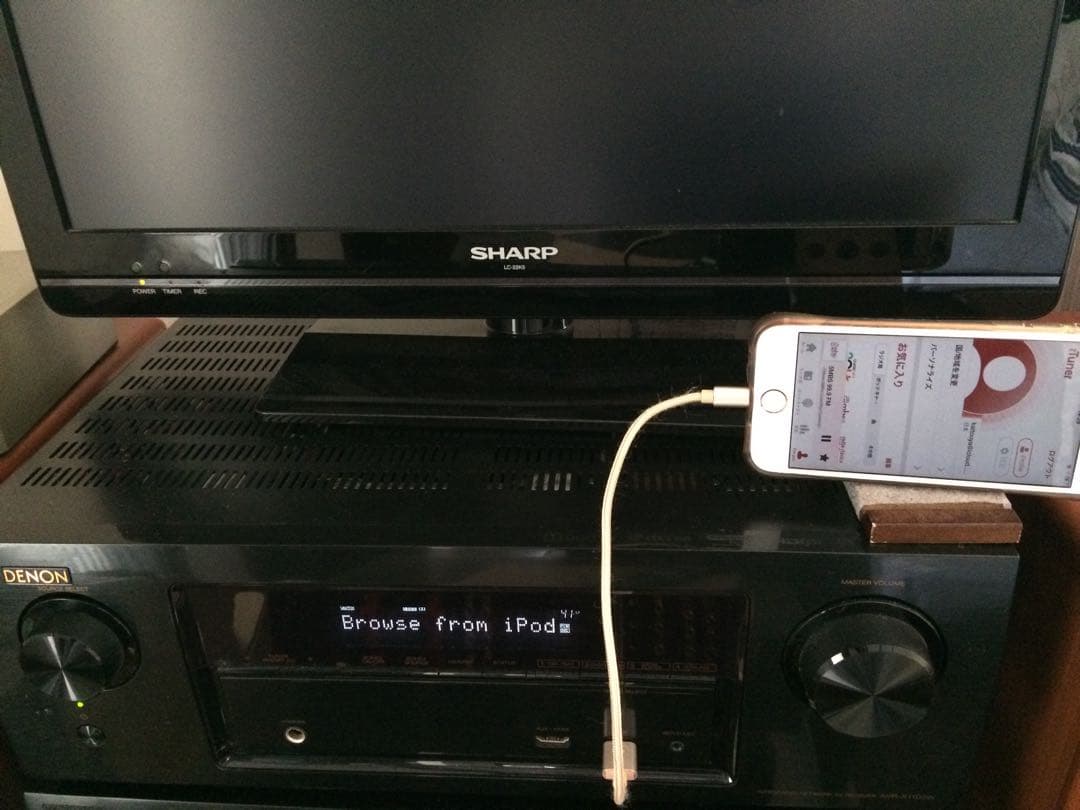 実動品デノン7.2chAVR-X1100W-K Bluetooth／ハイレゾ対応