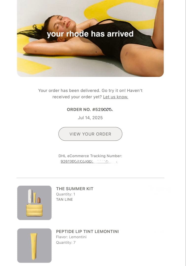 RHODE ヘイリー 限定 LEMONTINI リップ ティント セット