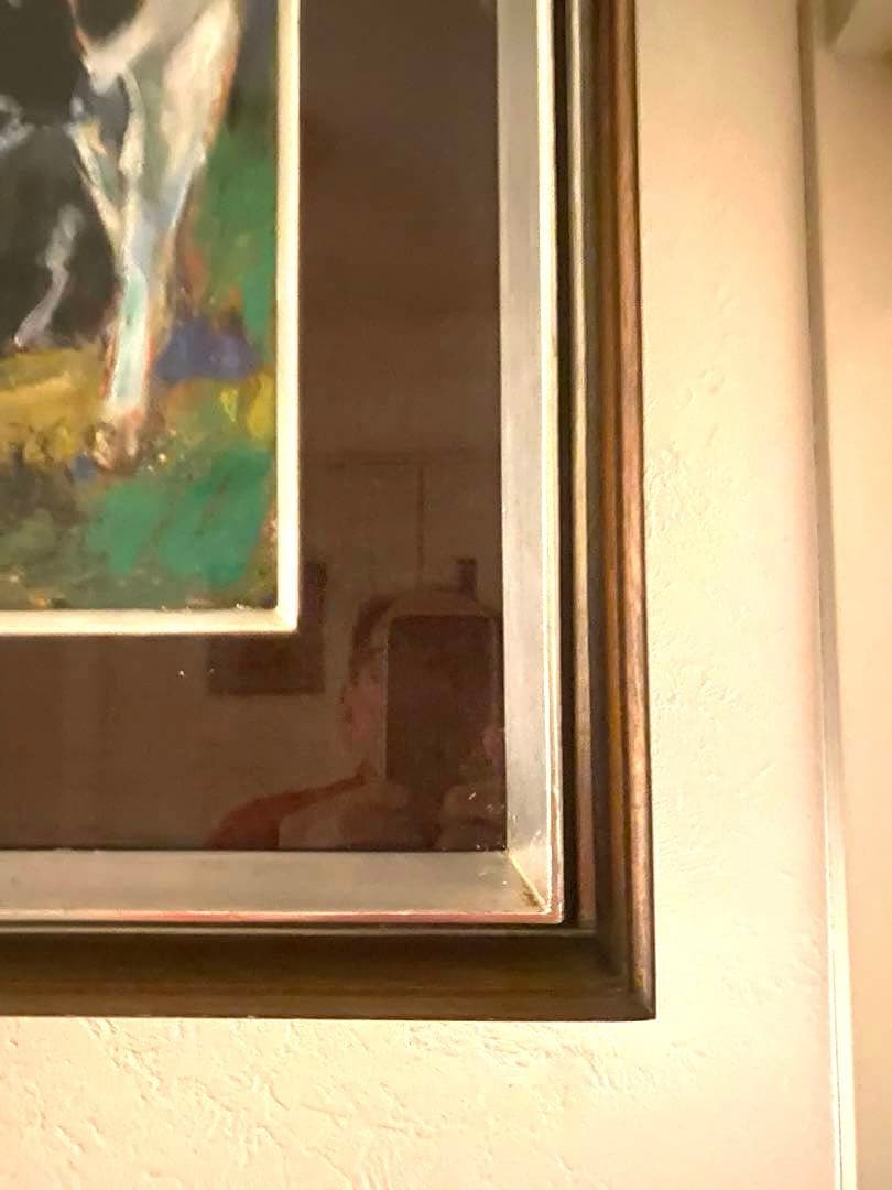 女優・奈良岡朋子の父　作家　奈良岡正夫　絵画　代表とも言える牛