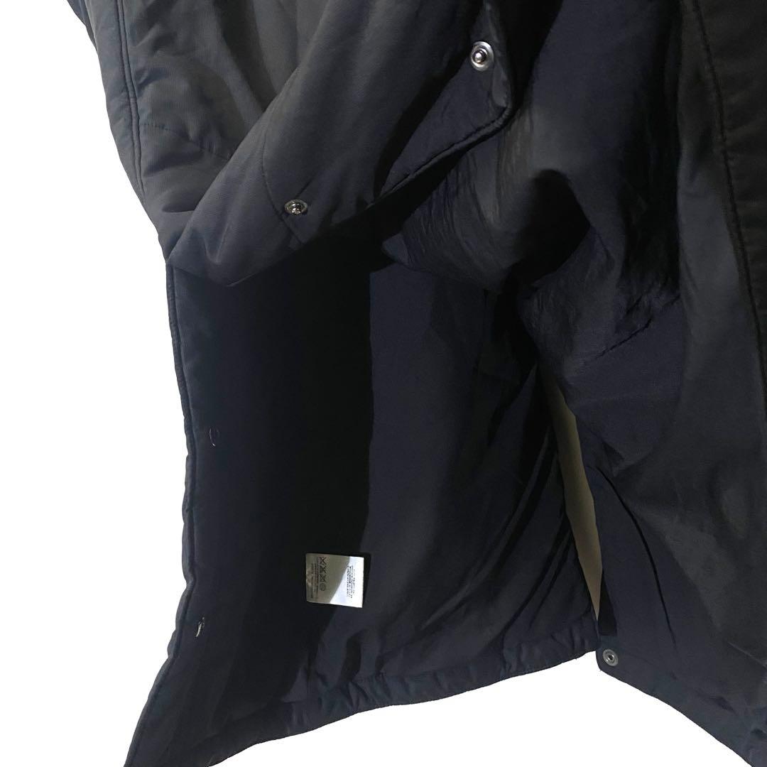 ★UNDER ARMOUR★刺繍ロゴ ベンチコート 中綿 ロング ブラック XL