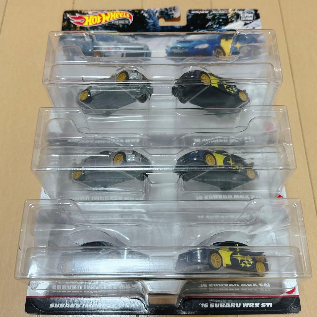 ホットウィール プレミアム2パック スバル インプレッサ ＆ WRX STI