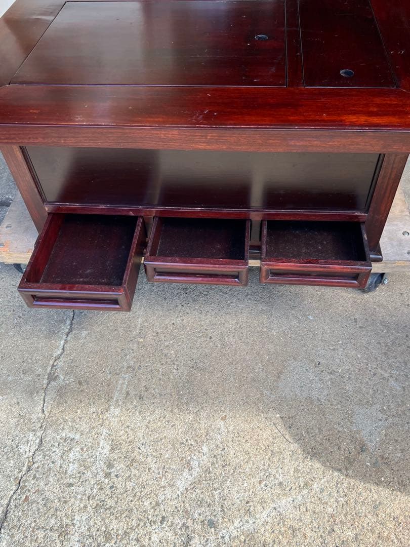 関西長火鉢　引き出し3杯　古道具 茶道具 囲炉裏 古民家　アンティーク 長火鉢