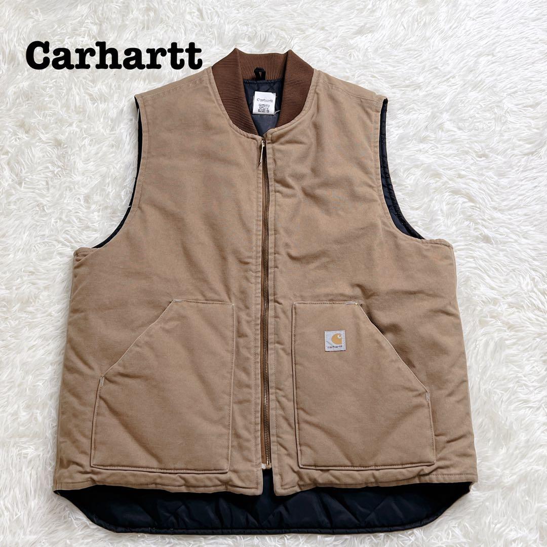 Carhartt カーハート V01 ダックベスト XL USA製 ブラウン