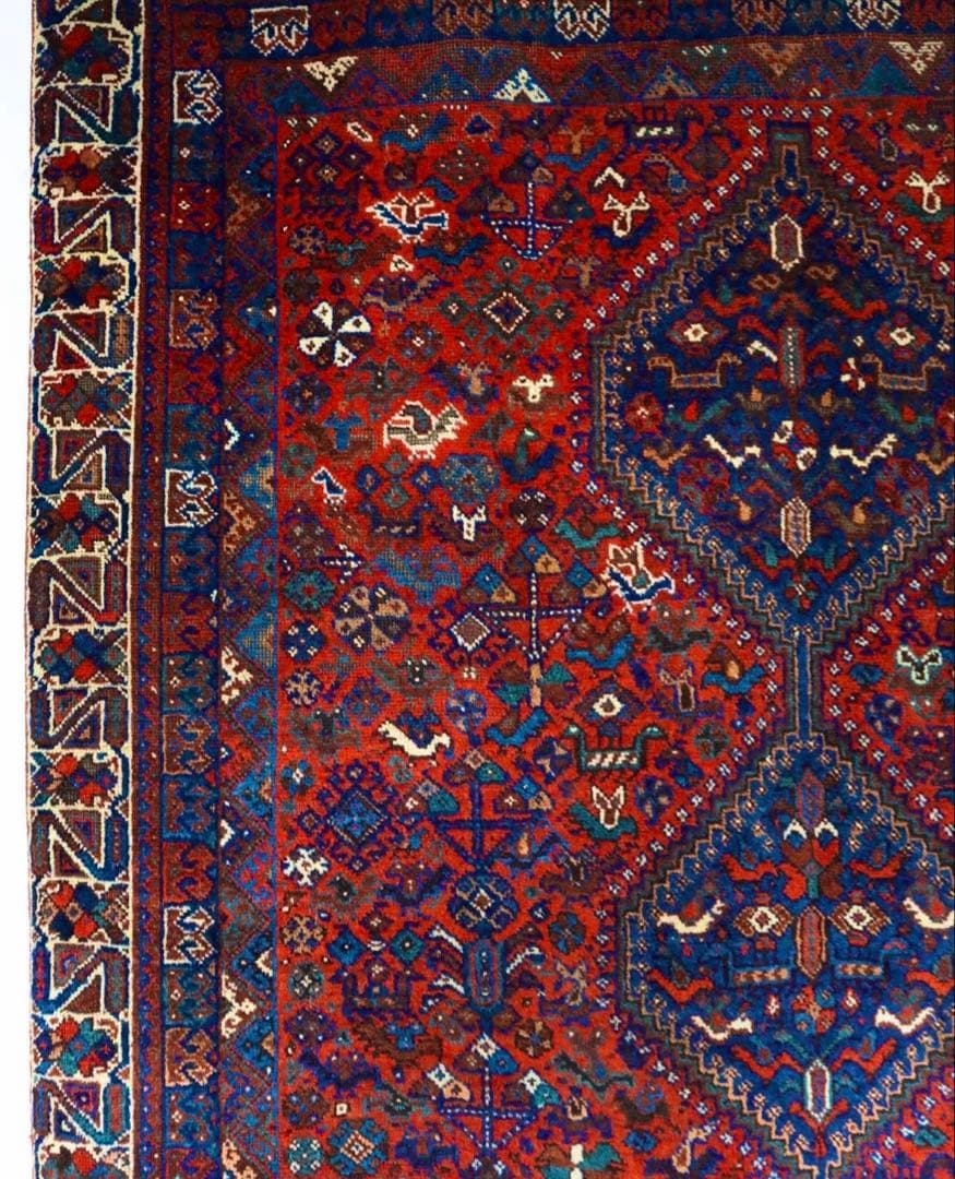 シラーズ　トライバルラグ　ヴィンテージラグ