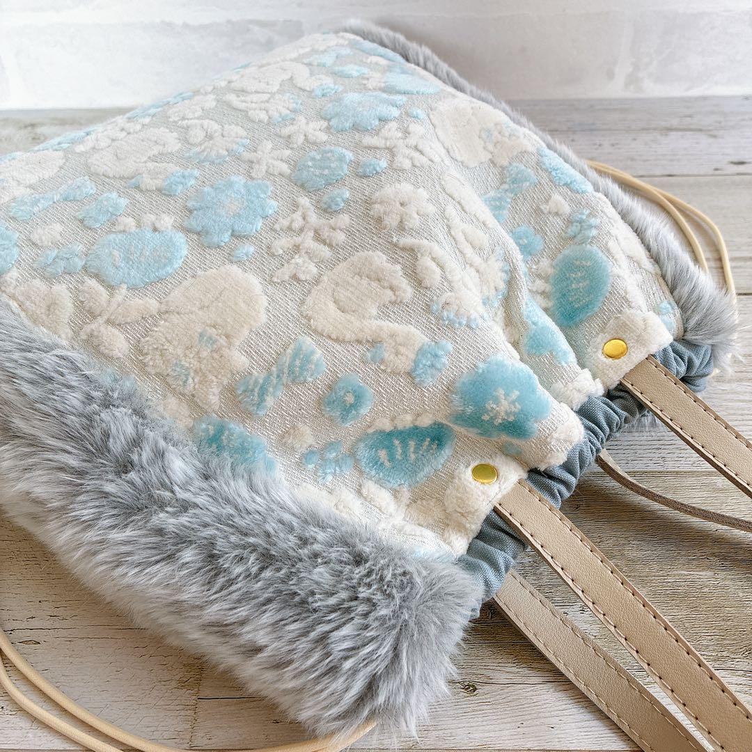 006 ジョリーフルール もふもふノスタルジア 巾着トートバッグ＆ポーチ