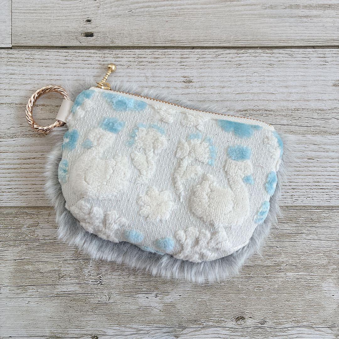 006 ジョリーフルール もふもふノスタルジア 巾着トートバッグ＆ポーチ