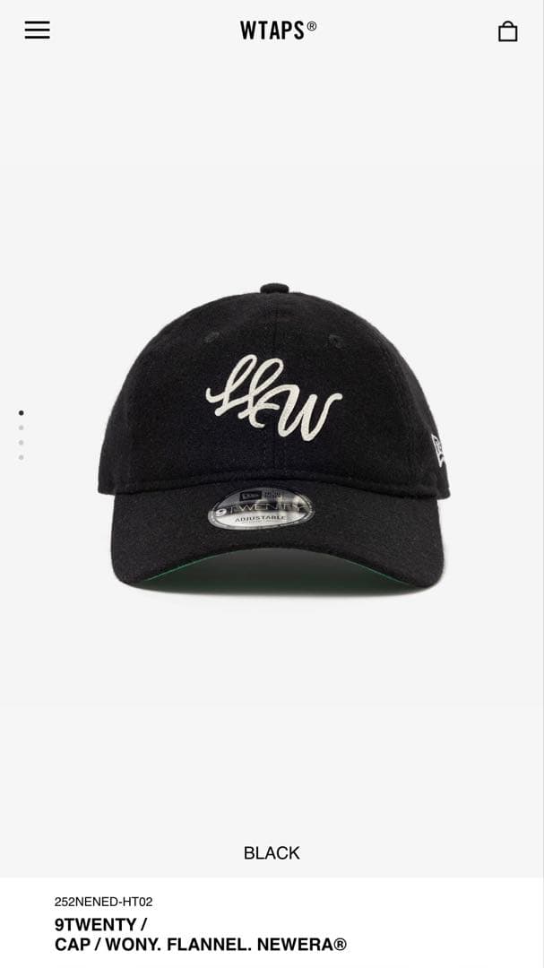 帽子 WTAPS 9TWENTY Cap WONY. Flannel. NEW ERA