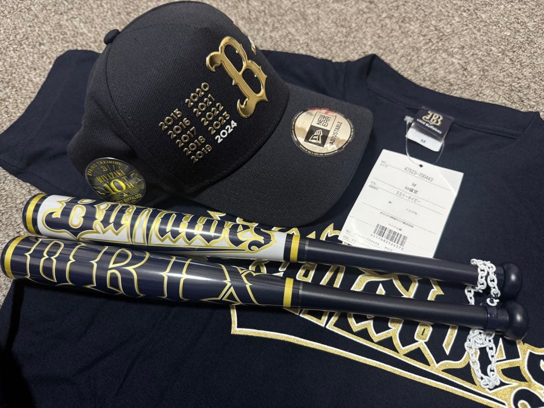 オリックスバッファローズ キャップ Tシャツ バット3点セット