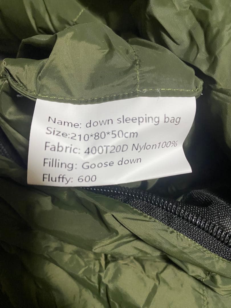 ❣️1点限り❣️ キャンプグリーブ ダウンシュラフ 秋冬春用 寝袋 ダウン マミー型