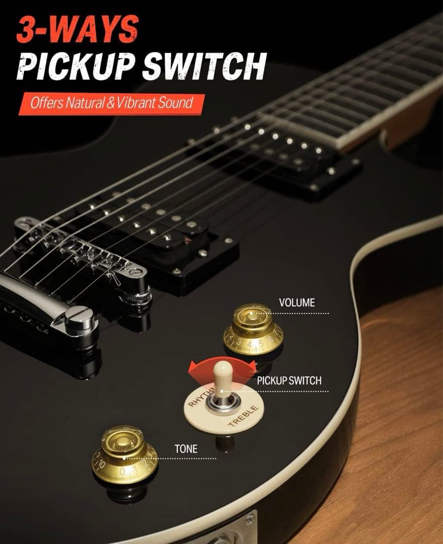 【新品】エレキギター 初心者セット LPタイプ 39インチ