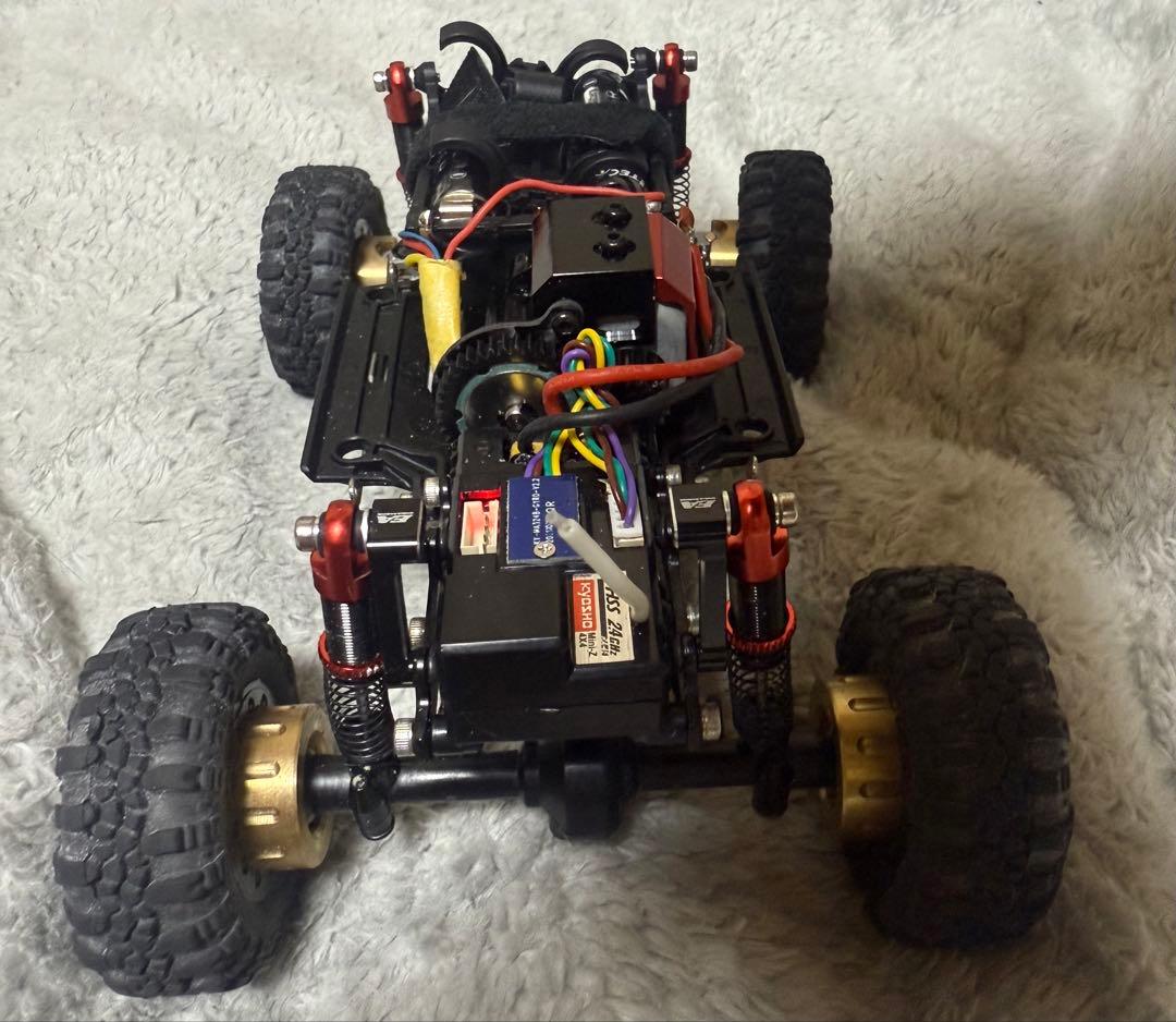 ミニッツ 京商mini-z 4×4 シャーシ&プロポ ルビコンボディジャンク品