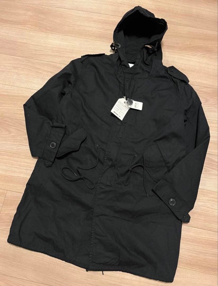 新品 HOUSTON M-51 パーカー ブラック 黒 S モッズコート