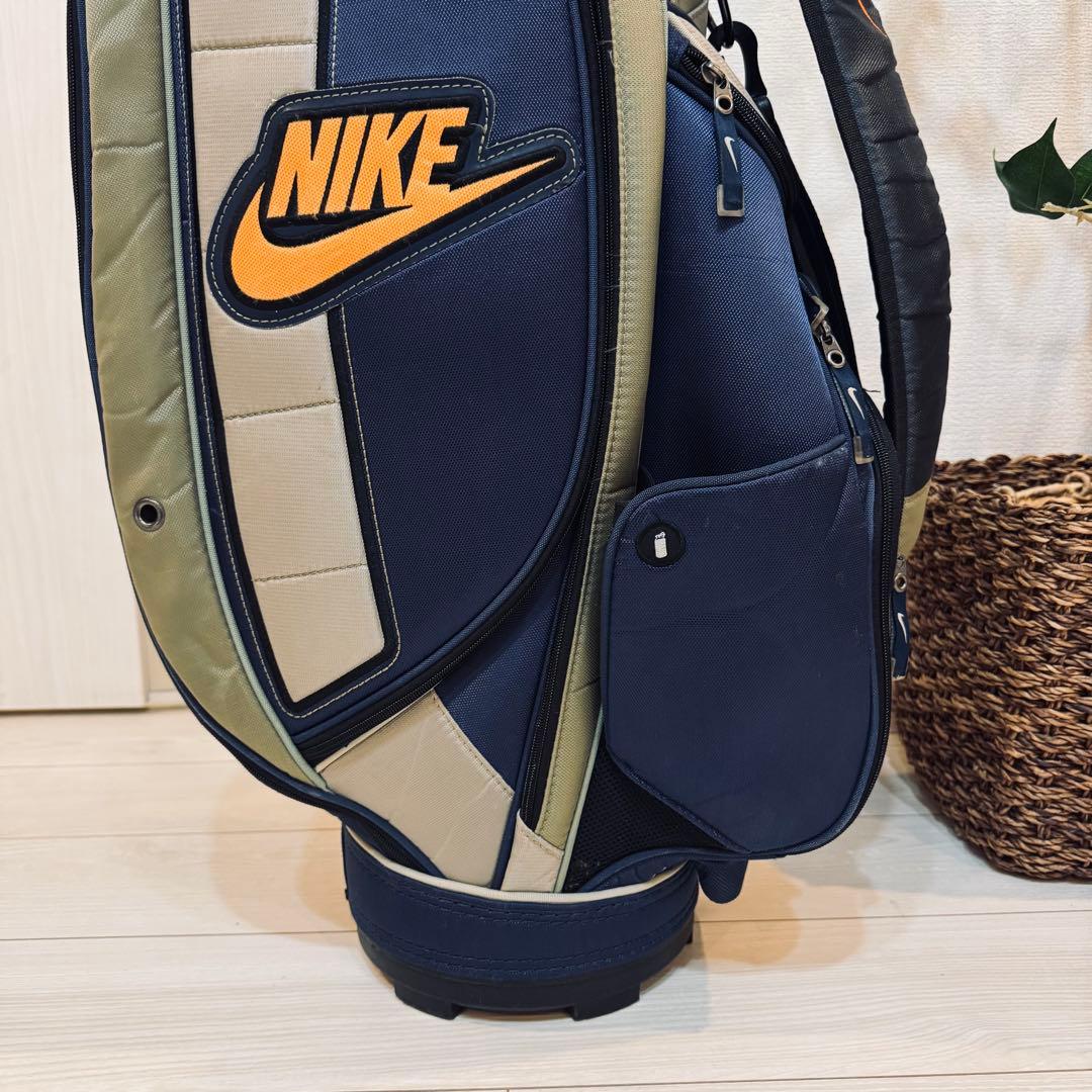 希少　NIKE キャディバッグ ゴルフバッグ BG0229 ネイビー