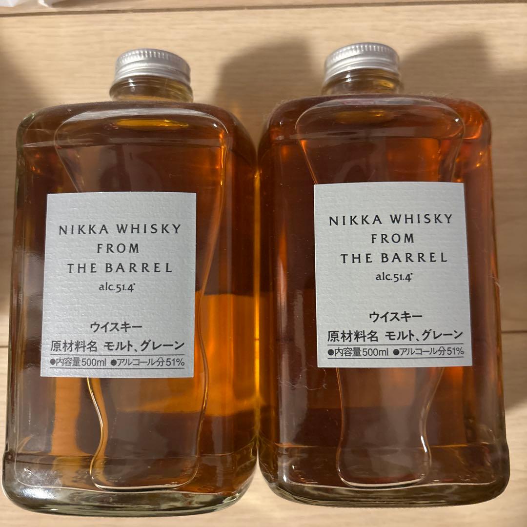 ニッカウイスキーフロムザバレル 51.4° 500ml×2本