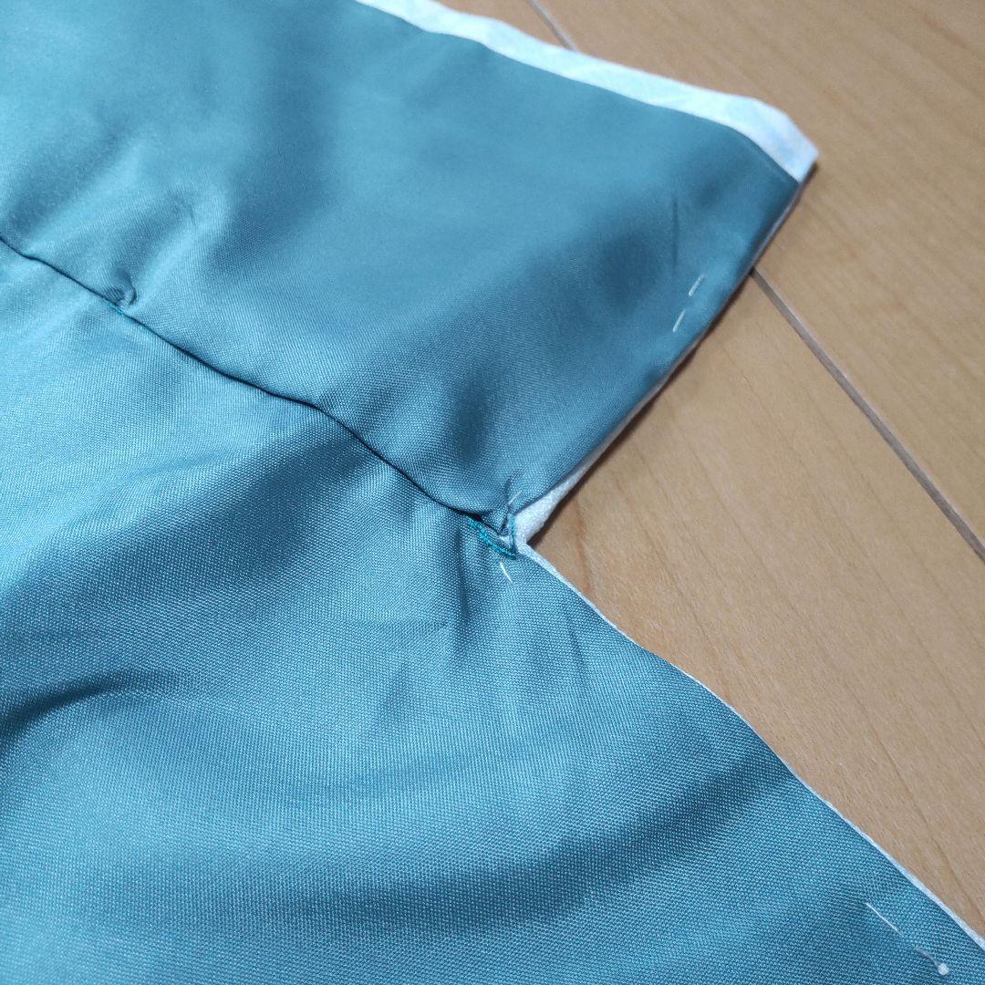 弓道 着物 袷 化繊【よく見ると花柄】