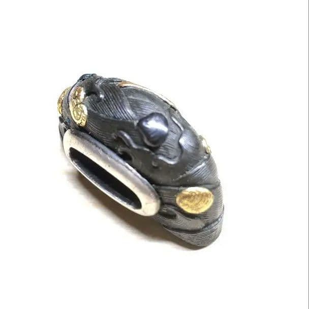 刀装具　美品海図貝づくし【縁、栗形、頭？鐺】