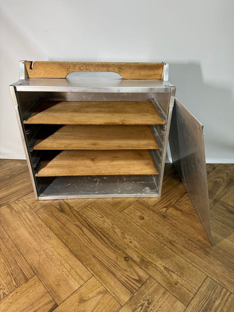 ◆出前箱◆おかもち◆47.5×25.5×47.5◆4段◆アルミ製◆岡持ち◆