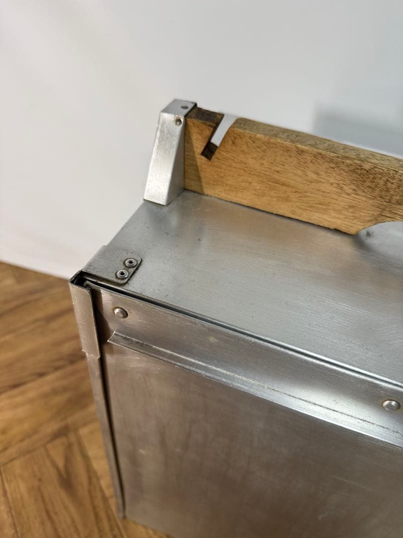 ◆出前箱◆おかもち◆47.5×25.5×47.5◆4段◆アルミ製◆岡持ち◆