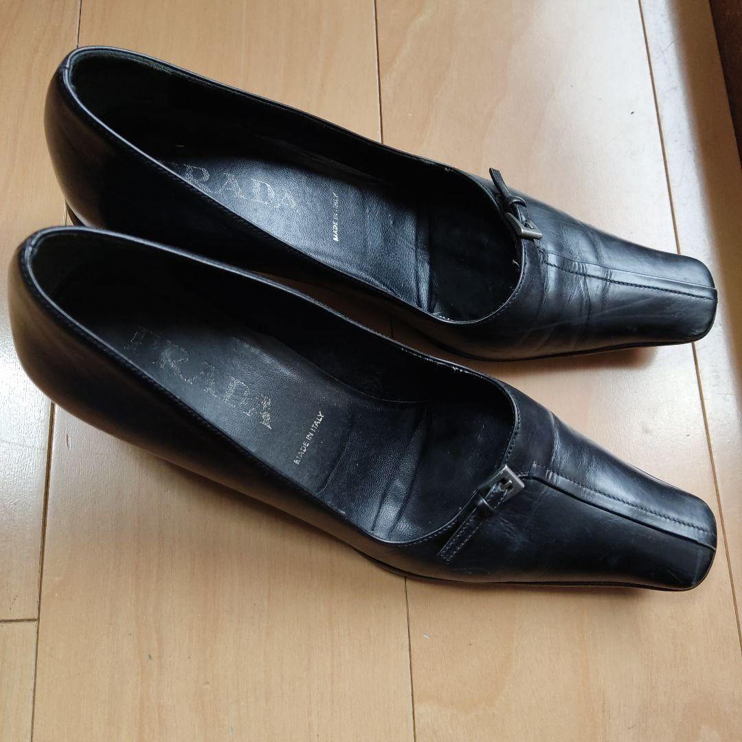 Prada 黒 ヒール5cm