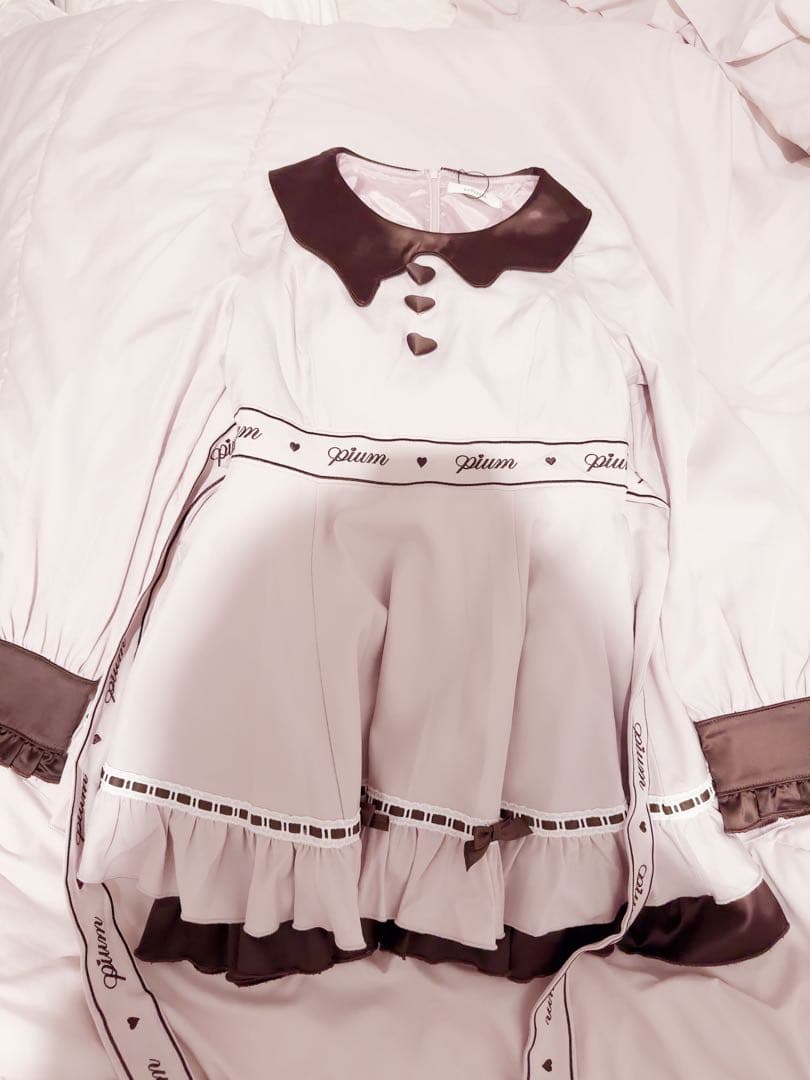 pium melty chocolateフレアミニワンピース