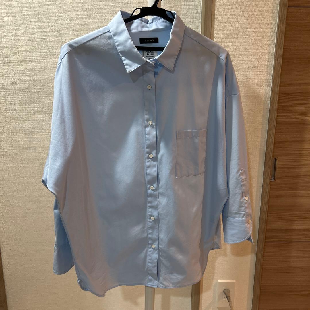 anuans スタンダートシャツ　サックス　 25AW