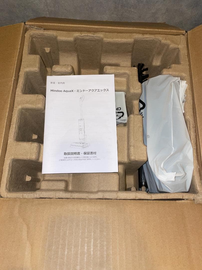 【未使用品】mindoo AquaX 水拭き掃除機 MIA-N001 BLK