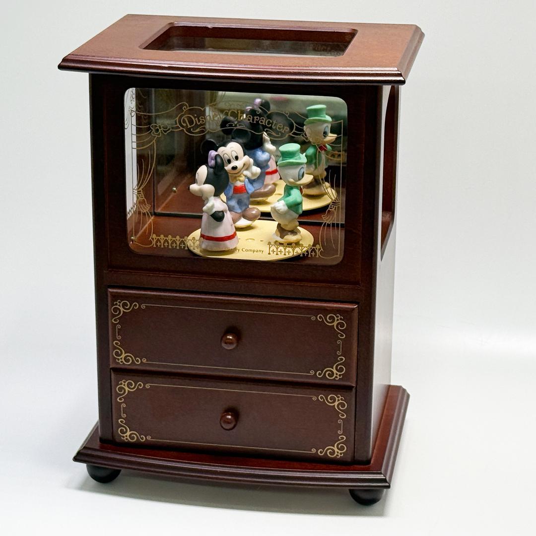 希少品 ディズニーキャラクター オルゴール 木製