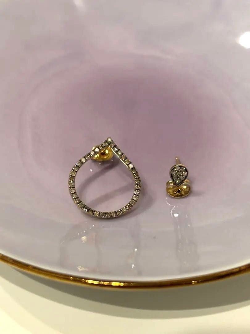 ARTIDA OUD ロータス ペダルダイアモンドシングルピアス