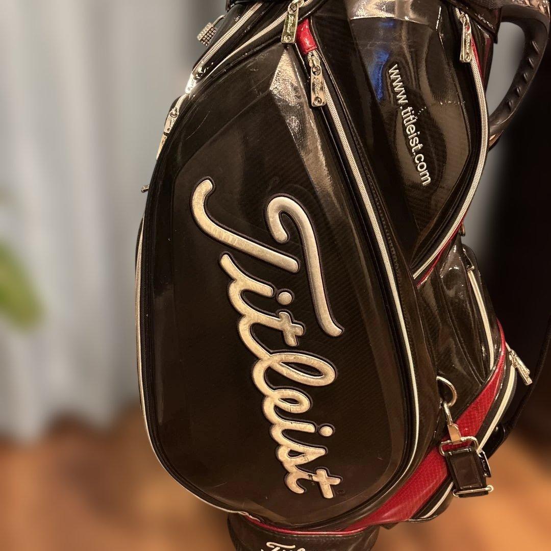 タイトリスト　ツアープロ仕様　エナメルキャディーバック　CB410