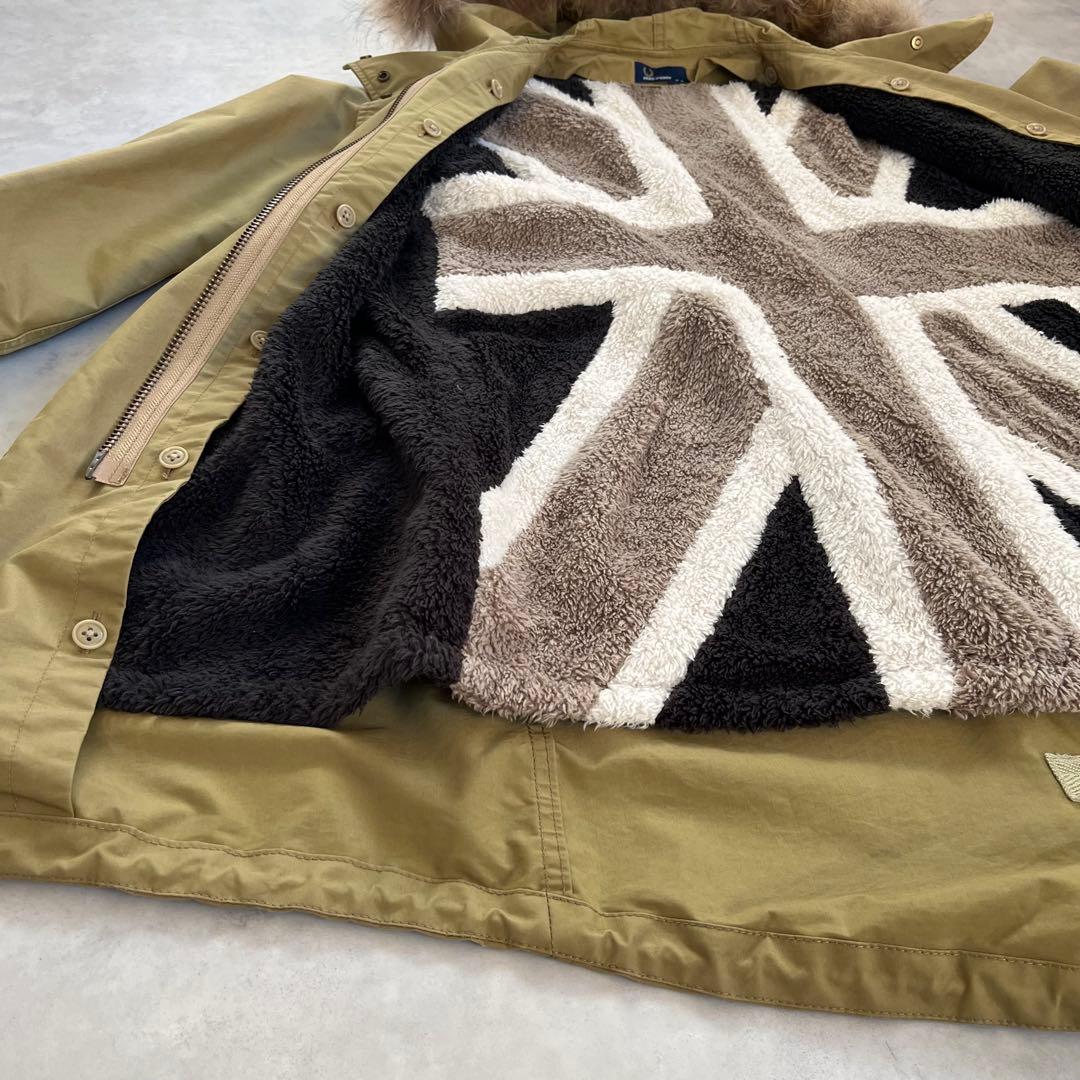 フレッドペリー レディース　モッズコート ユニオンジャックボアライナー付 M