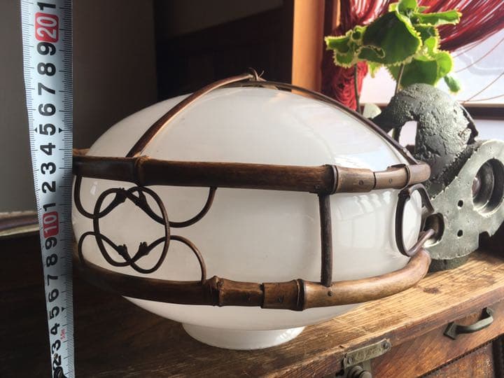 和製　アンティーク　骨董　竹細工　電笠　電傘