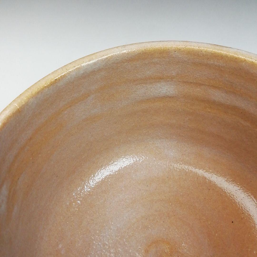 Ｓ８３１　茶碗　『色繪　月波図』『粟生屋　六世　中村東洸造』　共箱　茶道具