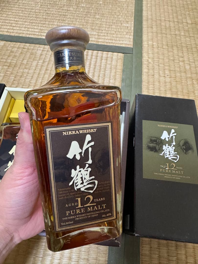 竹鶴 12年 ピュアモルト ウイスキー 660ml 2本セット