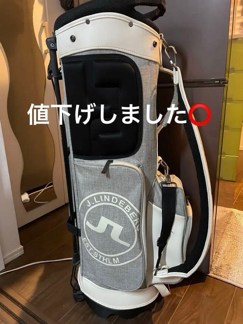 J.LINDEBERG キャディバッグ グレー/ホワイト