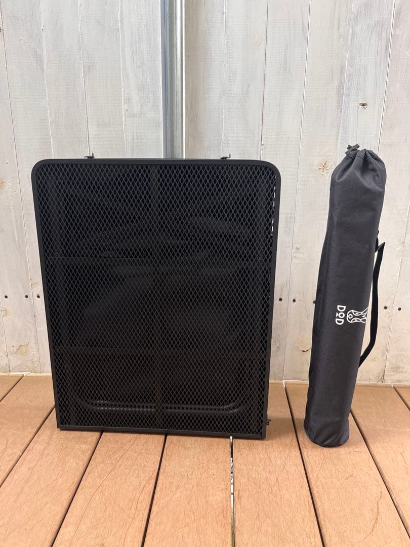 DOD クッキングキング キッチンテーブル 耐熱メッシュ 収納棚付き