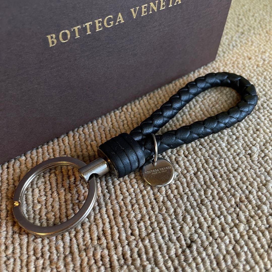 正規品⭐️美品⭐️BOTTEGA VENETA 男女兼用　キーリング　黒