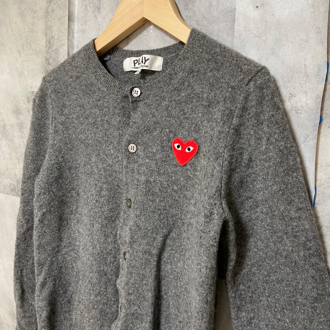 【COMME des GARCONS】ウールカーディガン Mサイズ グレー