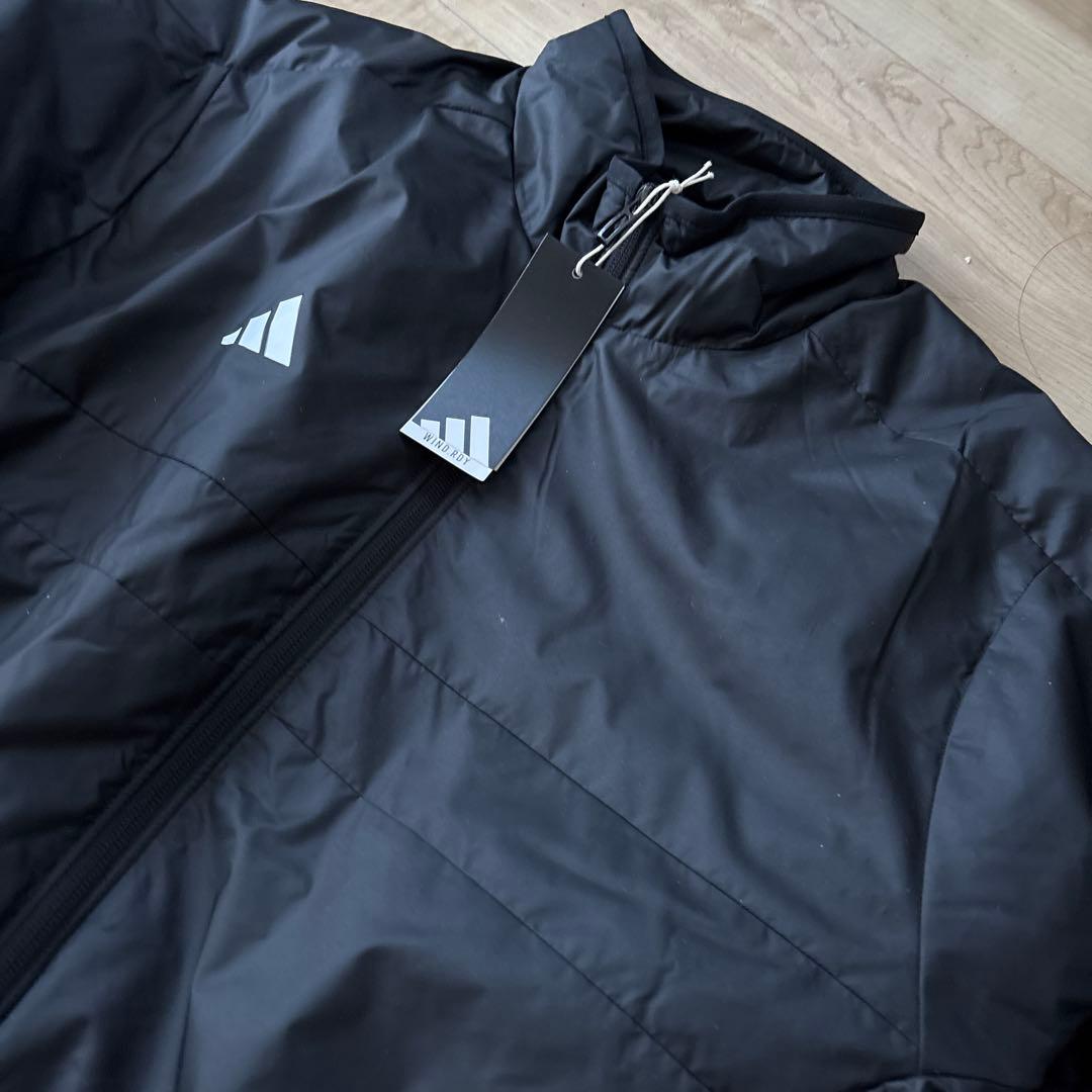 新品　アディダス　メンズ　中綿ウィンドブレーカー　上下セットアップ　黒　L